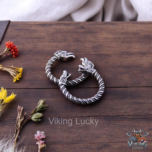Odin Totem Twisted Viking Rings