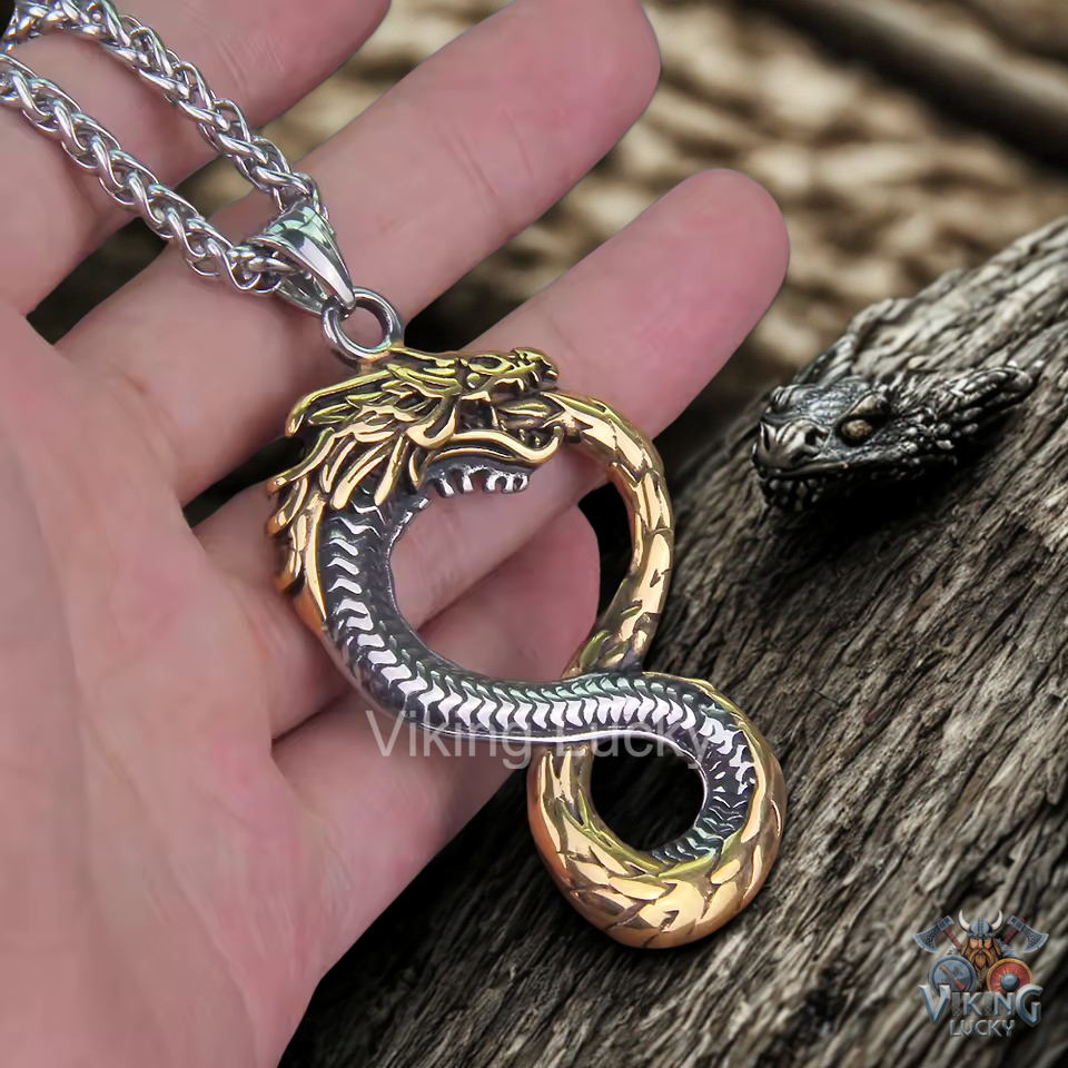 VikingLucky: Norse Dragon Ouroboros Mix Gold