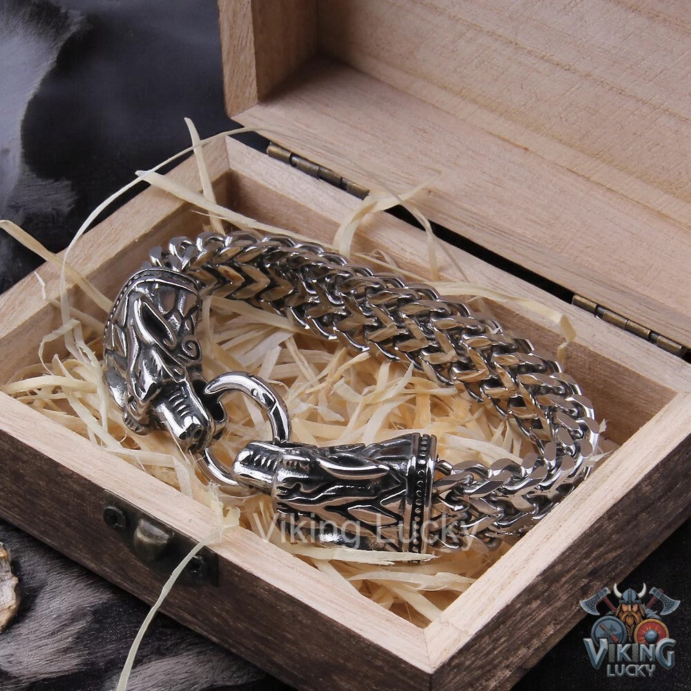 Viking-Dragon-Head-Bracelet VikingLucky