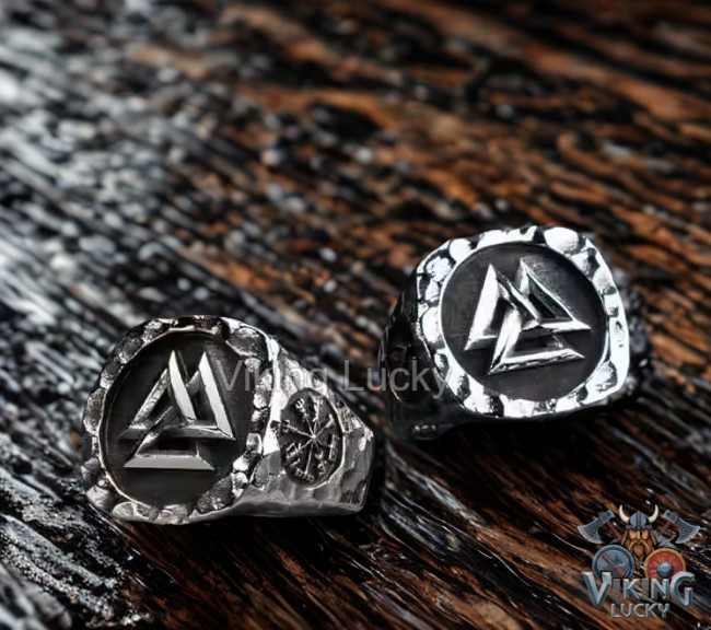 VikingLucky Viking Ring Valknut Design