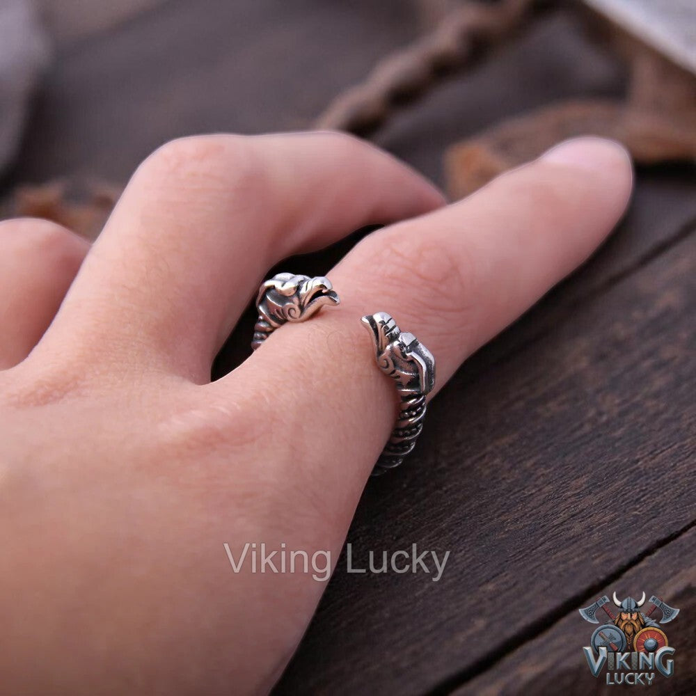 Odin-Totem-Twisted-Viking-Ring-Dragon-Head